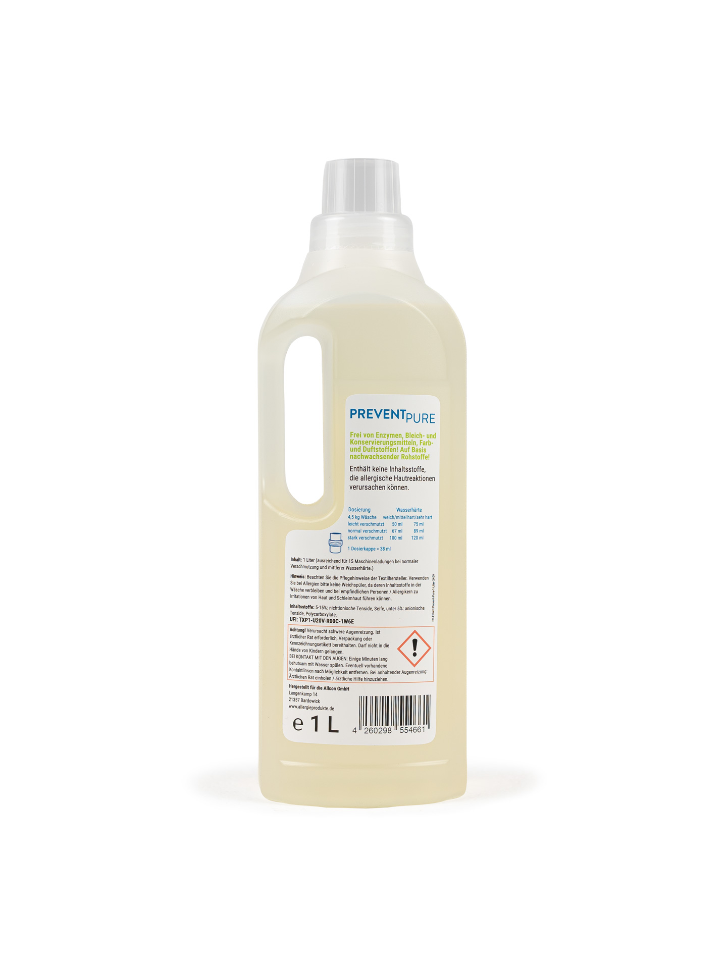 Hypoallergenes Waschmittel Prevent Pure - 2 Liter