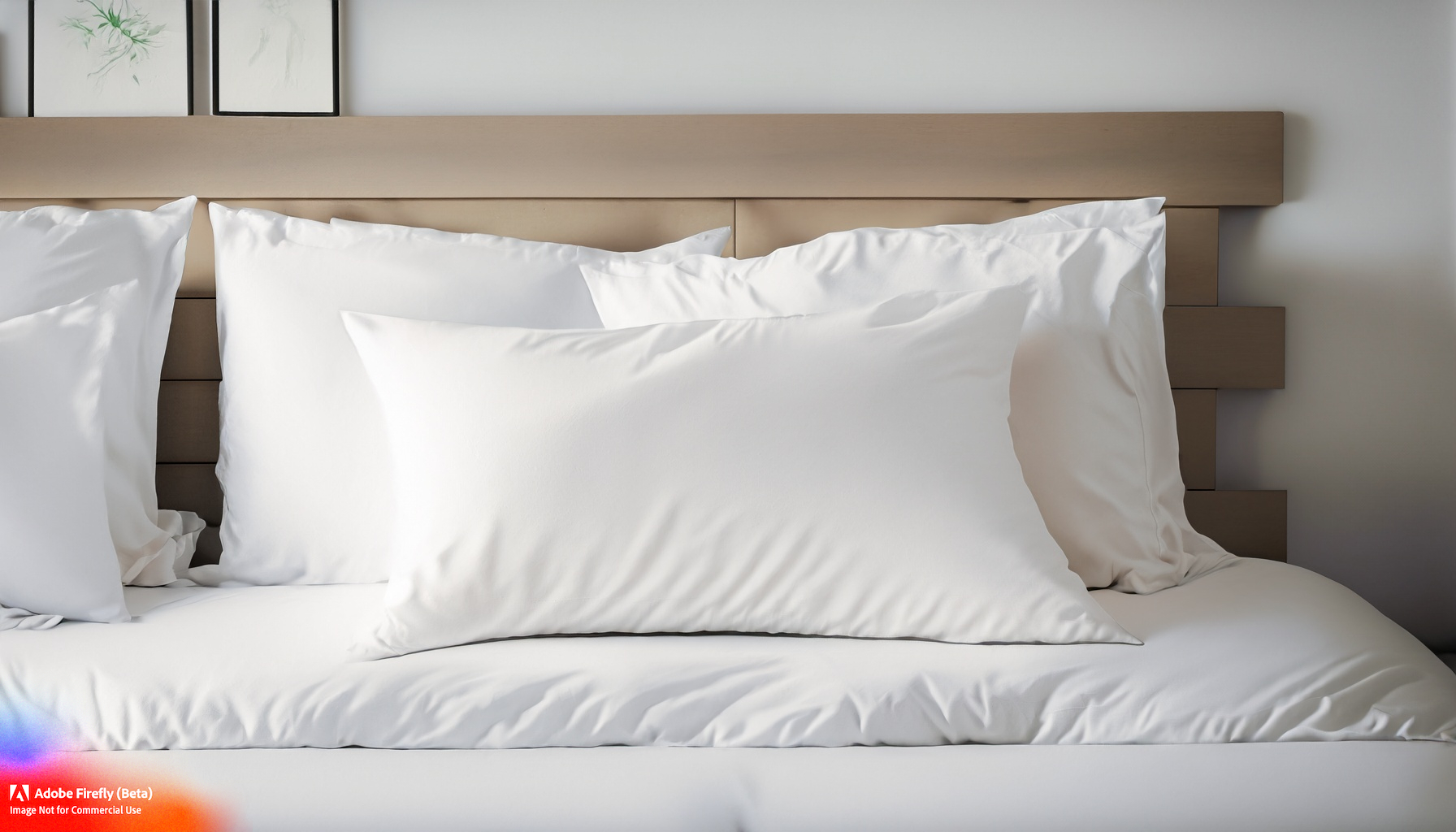 Firefly tree white pillow on a white bed in a white clean bedroom 90105