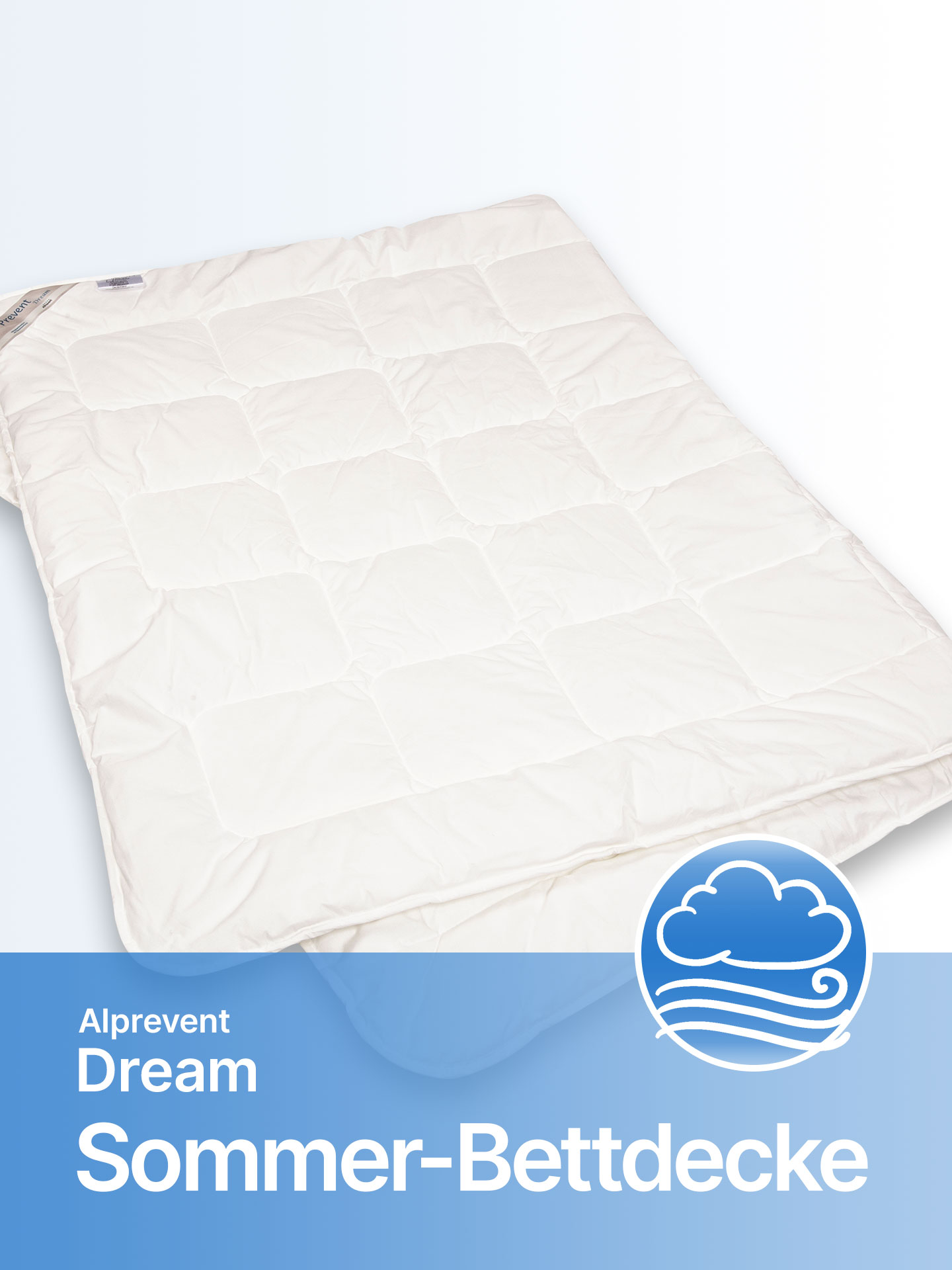 Allergiker "Prevent Dream" Sommer-Bettdecke - allergendicht, milbendicht