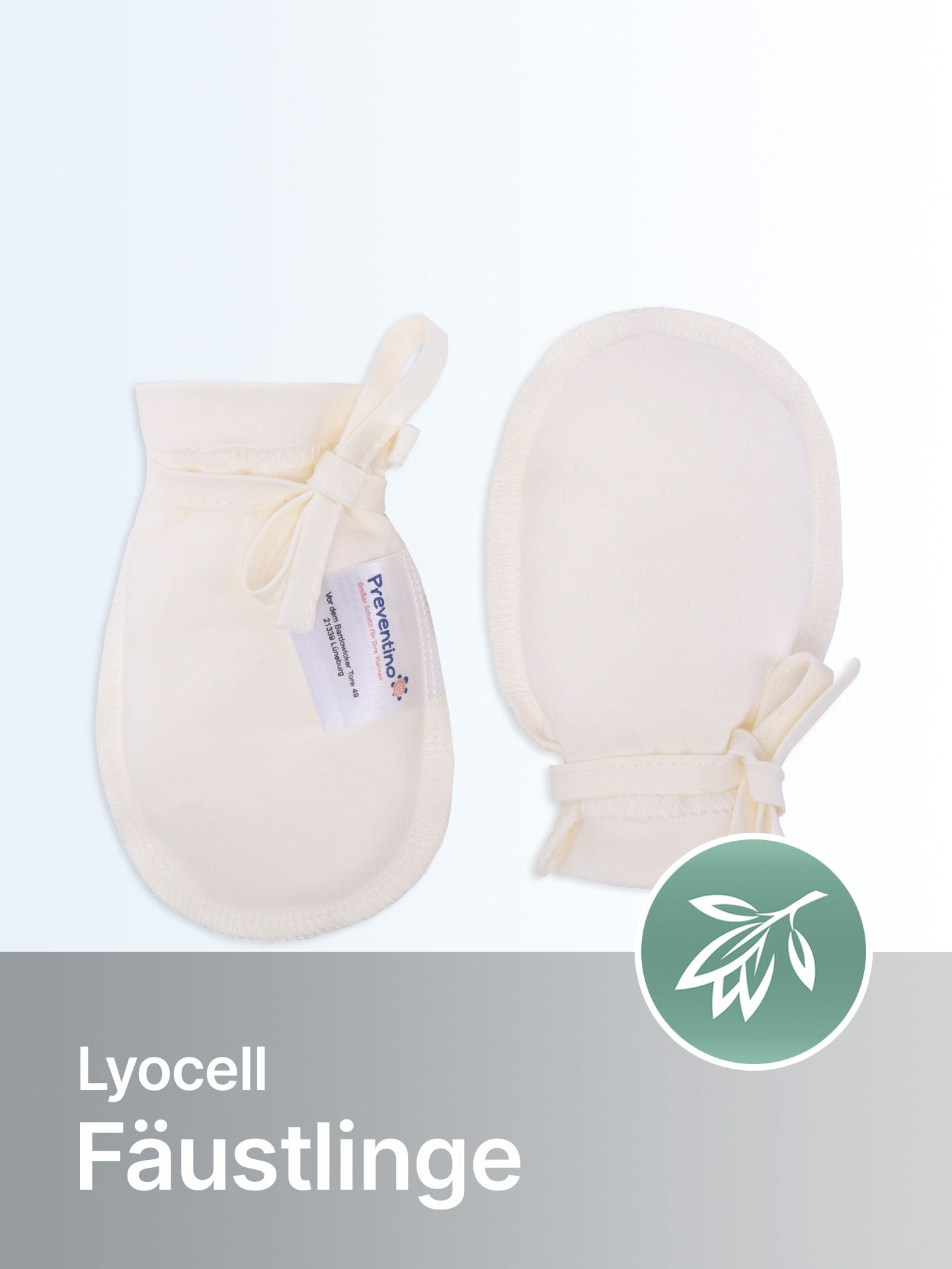 Preventino Fäustlinge aus Lyocell für Babys