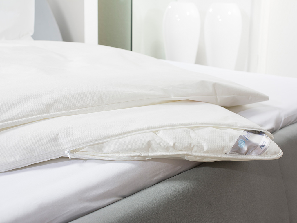 Encasing für Bettdecke, Kopfkissen und Matratze als Schutz vor Hausstaubmilben.